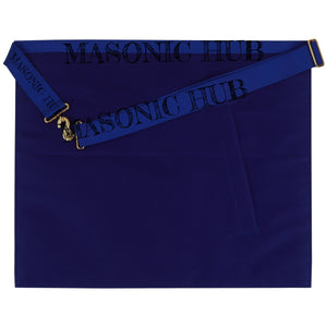 Masonic Master Mason Apron with Blue and Gold Shield Emblem – Freemason Regalia My Store