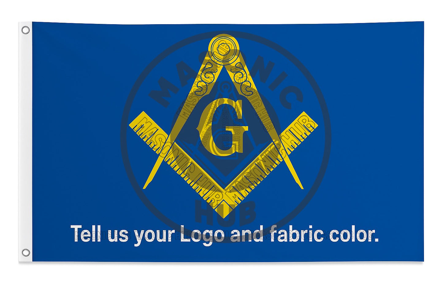 Master Mason Blue Lodge Flag – Custom Square & Compass Banner