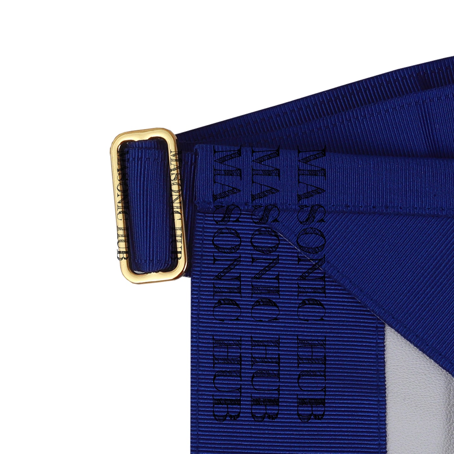 Masonic Master Mason Lambskin Apron with G Logo, Radiant Sunburst, and Laurel Wreath