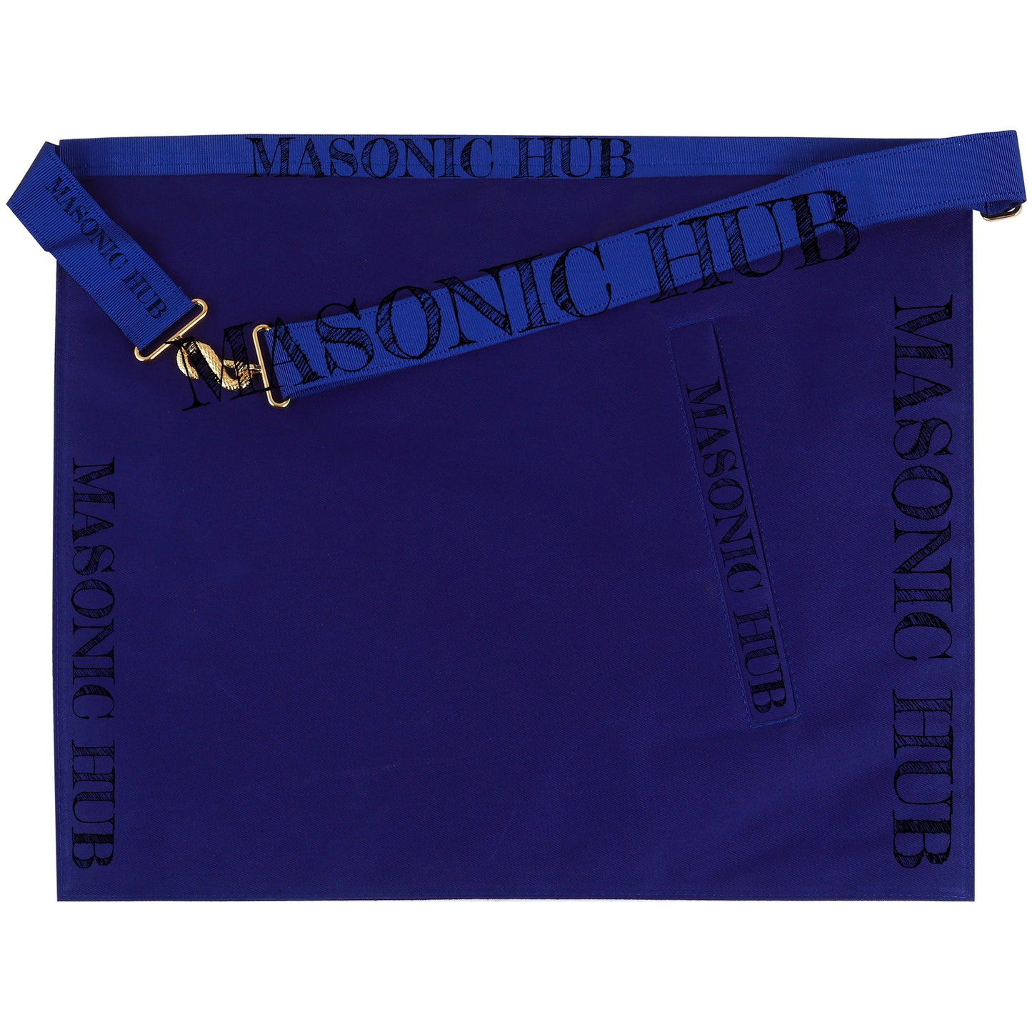 Masonic Master Mason Lambskin Apron with G Logo, Radiant Sunburst, and Laurel Wreath