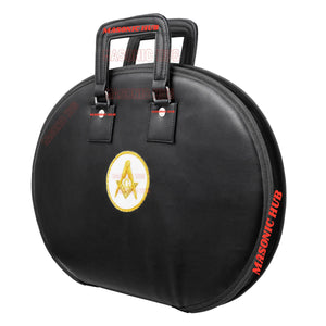 Masonic Square & Compass Chain Collar Case Soft Padded Lining + Hand Made Logo Masonic Hub