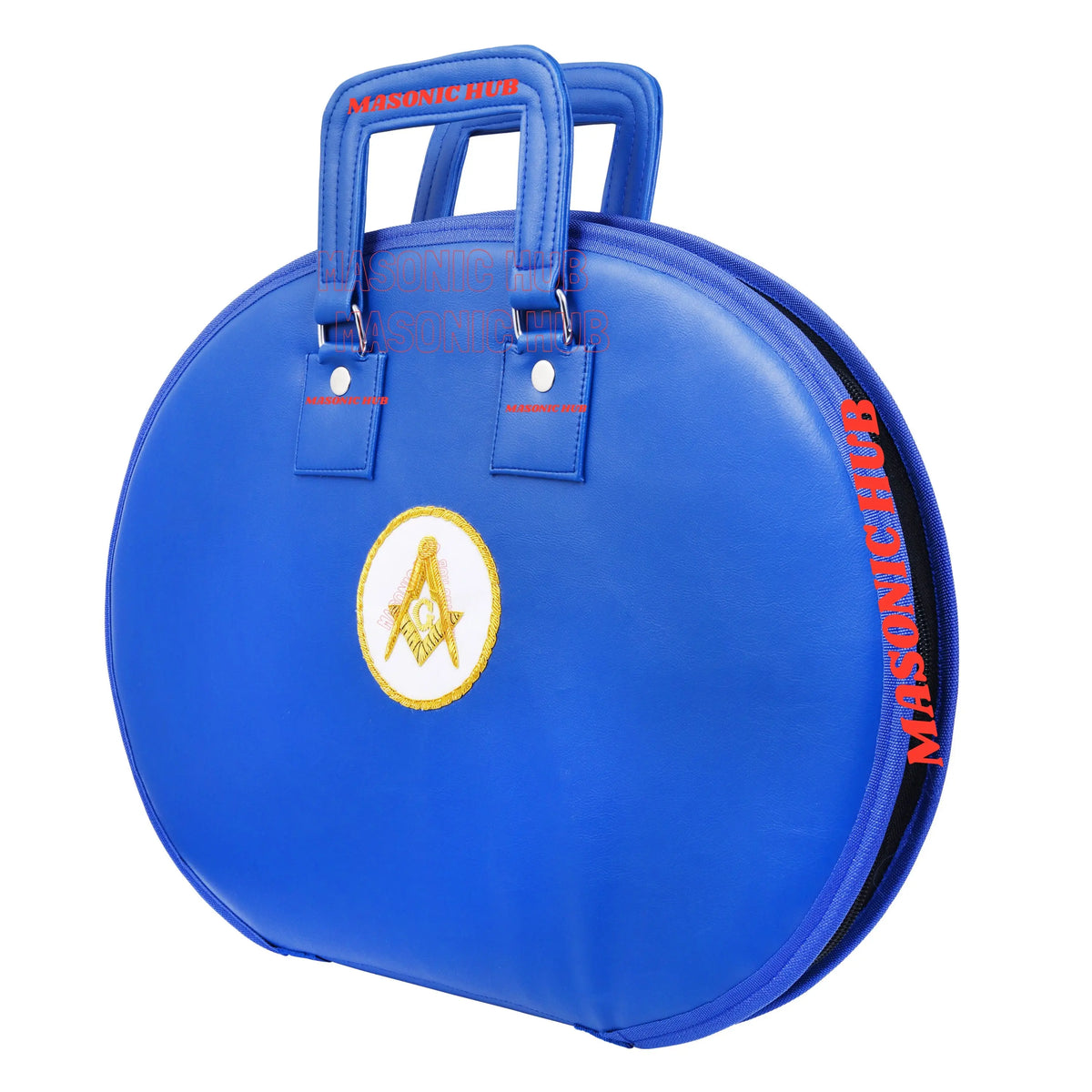 Masonic Square & Compass Chain Collar Case Soft Padded Lining + Hand Made Logo Masonic Hub