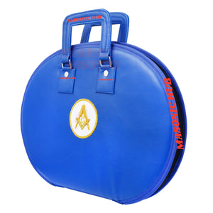 Masonic Square & Compass Chain Collar Case Soft Padded Lining + Hand Made Logo Masonic Hub