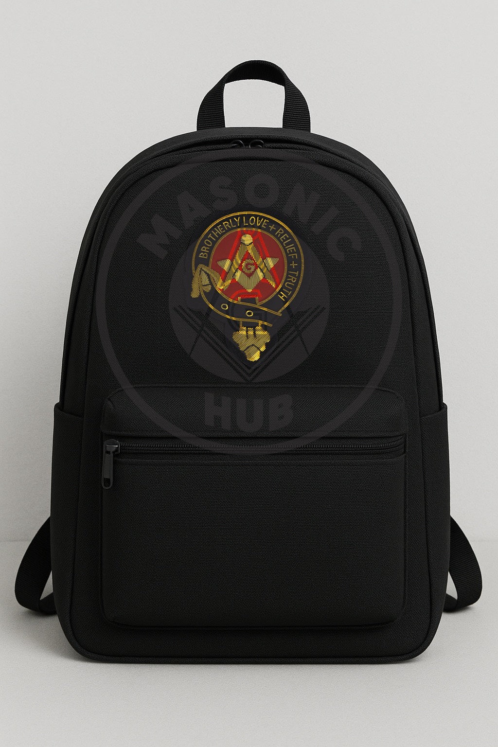 Handmade Masonic Brotherly Love Bullion Embroidered Badge – Sew-On or Glue On