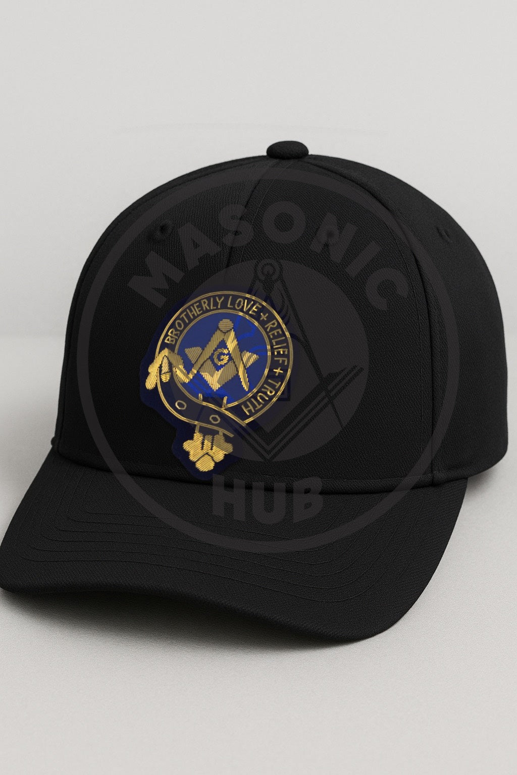Handmade Masonic Brotherly Love Bullion Embroidered Badge – Sew-On or Glue On