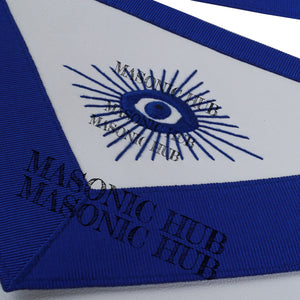 Masonic Master Mason Apron Lambskin Blue Silk Wreath & Grapes Freemason Regalia My Store