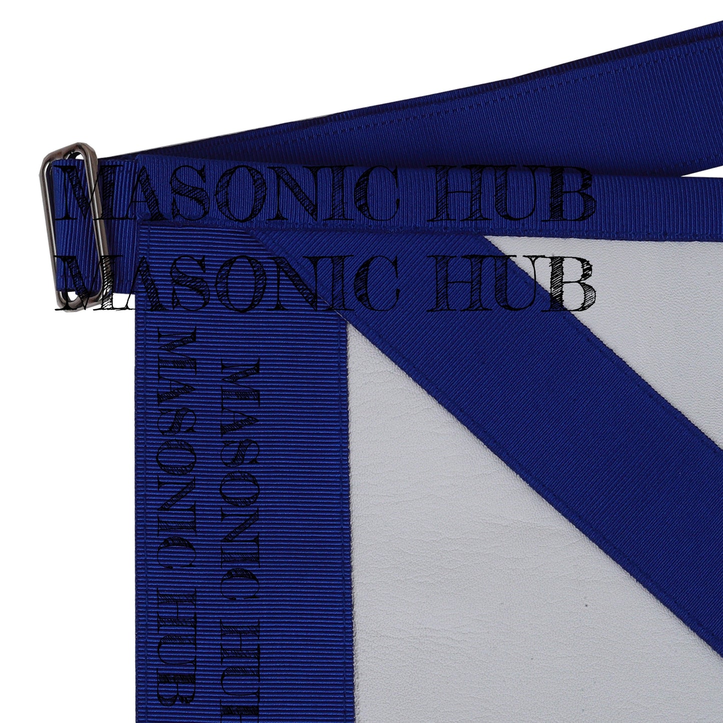 Masonic Master Mason Apron Lambskin Blue Silk Wreath & Grapes Freemason Regalia