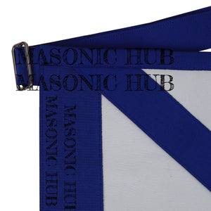 Masonic Master Mason Apron Lambskin Blue Silk Wreath & Grapes Freemason Regalia My Store