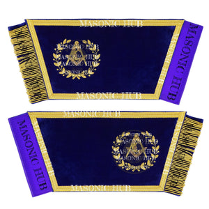 Masonic Grand Lodge Junior Deacon Regalia Set – Hand Embroidered Lambskin Apron Masonic Hub
