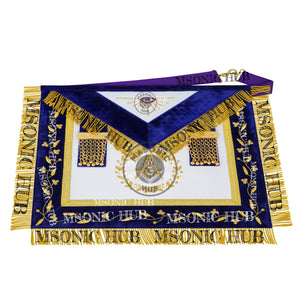 Masonic Grand Lodge Junior Deacon Regalia Set – Hand Embroidered Lambskin Apron Masonic Hub