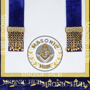 Masonic Grand Lodge Junior Deacon Regalia Set – Hand Embroidered Lambskin Apron Masonic Hub