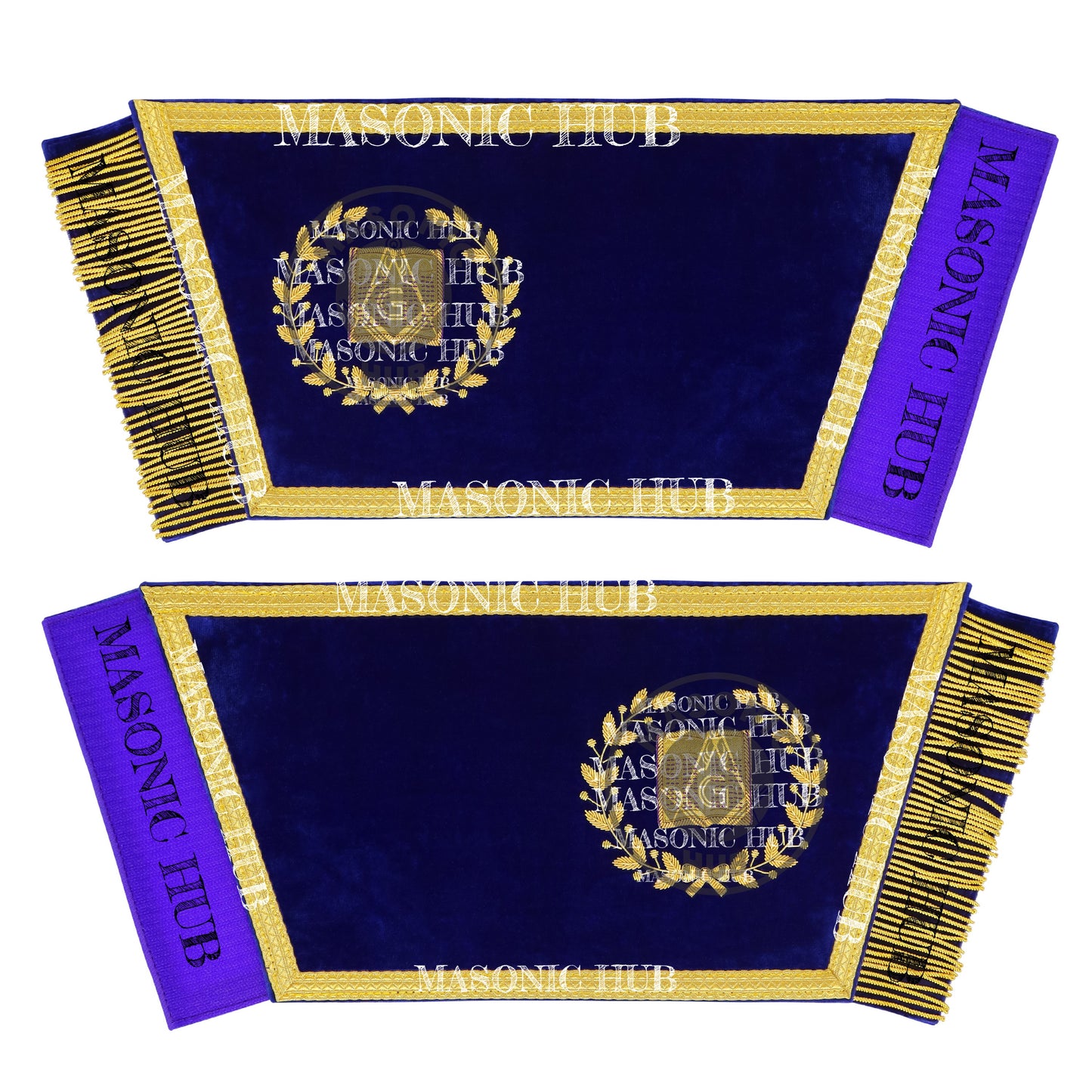 Masonic Grand Lodge Lecturer Regalia Set – Hand Embroidered Lambskin Apron