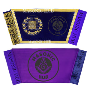 Masonic Grand Lodge Lecturer Cuffs Set – Hand Embroidered Gold Bullion Masonic Hub