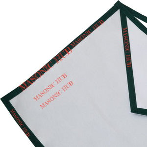 Allied Masonic Degree (AMD) Member Apron – White Cotton Duck Cloth Masonic Hub