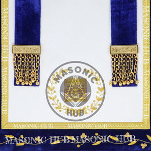 Masonic Grand Lodge Lecturer Regalia Set – Hand Embroidered Lambskin Apron Masonic Hub