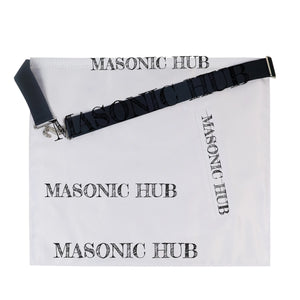 Masonic Past Master Tools Apron - Lambskin & Silk Threads - Hand Embroidered My Store