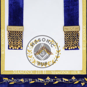 Masonic Grand Lodge Worshipful Master Regalia Set – Hand Made Lambskin Apron Masonic Hub