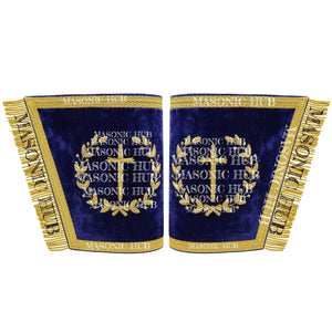 Masonic Grand Lodge Tyler Regalia Set – Hand Embroidered Lambskin Apron Masonic Hub