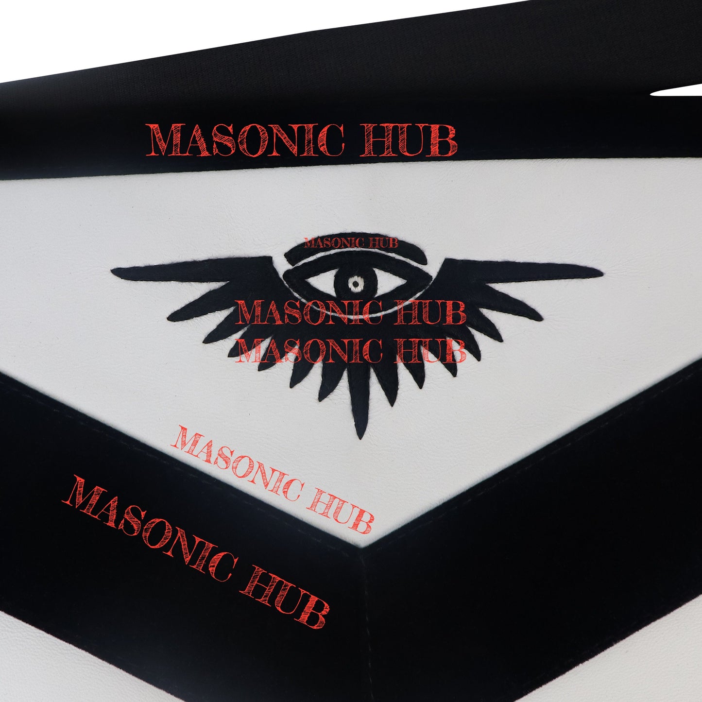 Handmade Masonic Master Mason Apron - Lambskin with Working Tools Embroidery