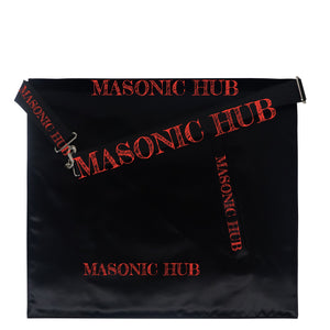 Handmade Masonic Master Mason Apron - Lambskin with Working Tools Embroidery My Store