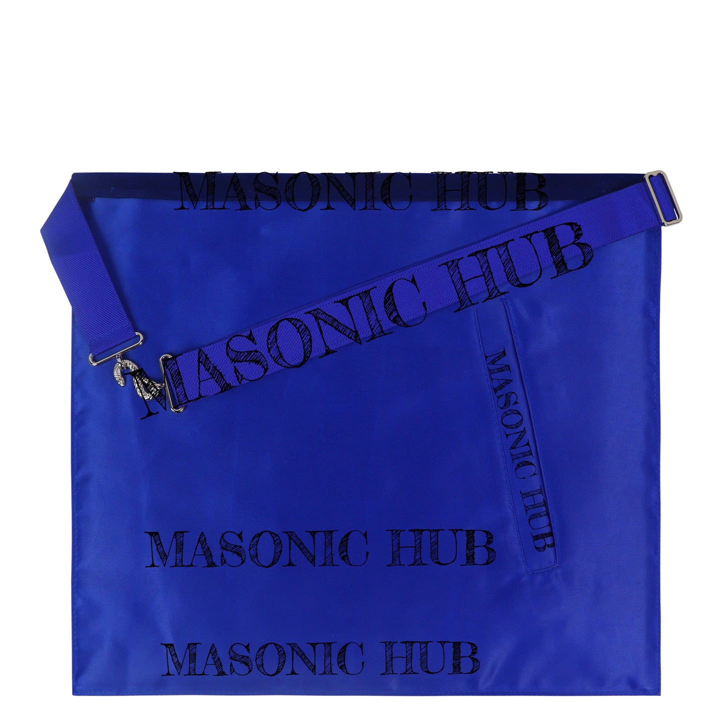 Masonic Past Master Lambskin Working Tools Apron - Hand-Embroidered Freemason