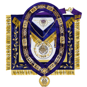Masonic Grand Lodge Senior Deacon Regalia Set – Hand Embroidered Lambskin Apron Masonic Hub