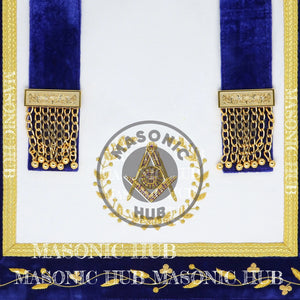 Masonic Grand Lodge Senior Deacon Regalia Set – Hand Embroidered Lambskin Apron Masonic Hub