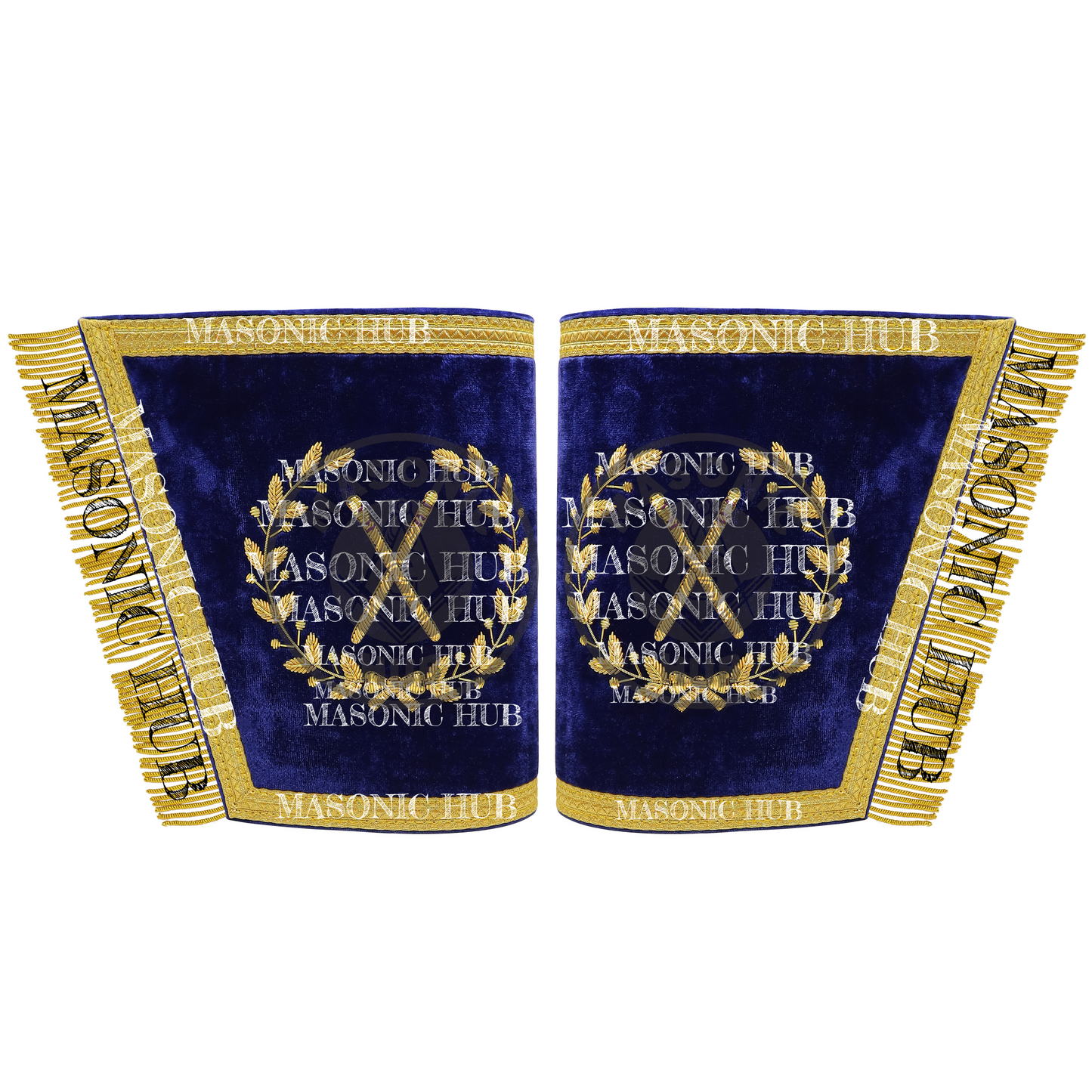 Masonic Grand Lodge Master of Ceremonies Regalia Set – Hand Made Lambskin Apron