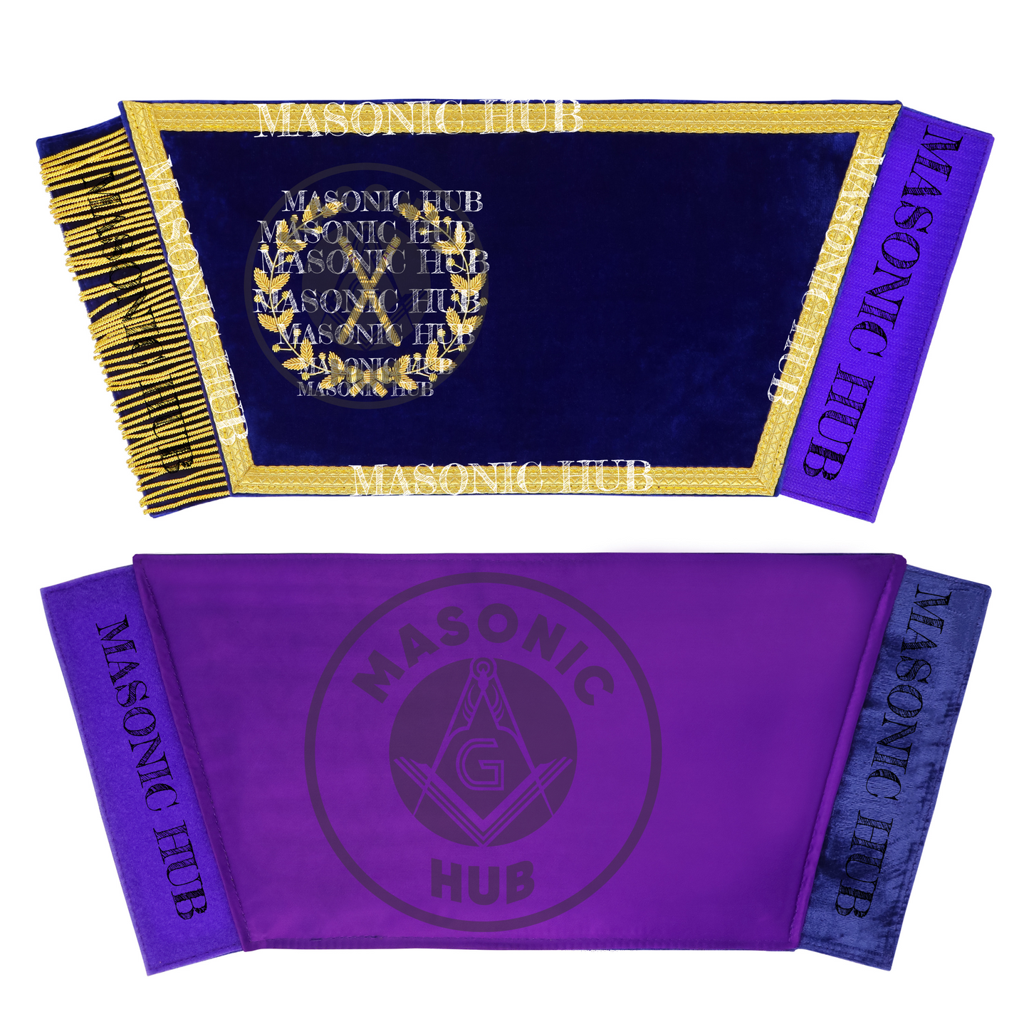 Masonic Grand Lodge Master of Ceremonies Regalia Set – Hand Made Lambskin Apron