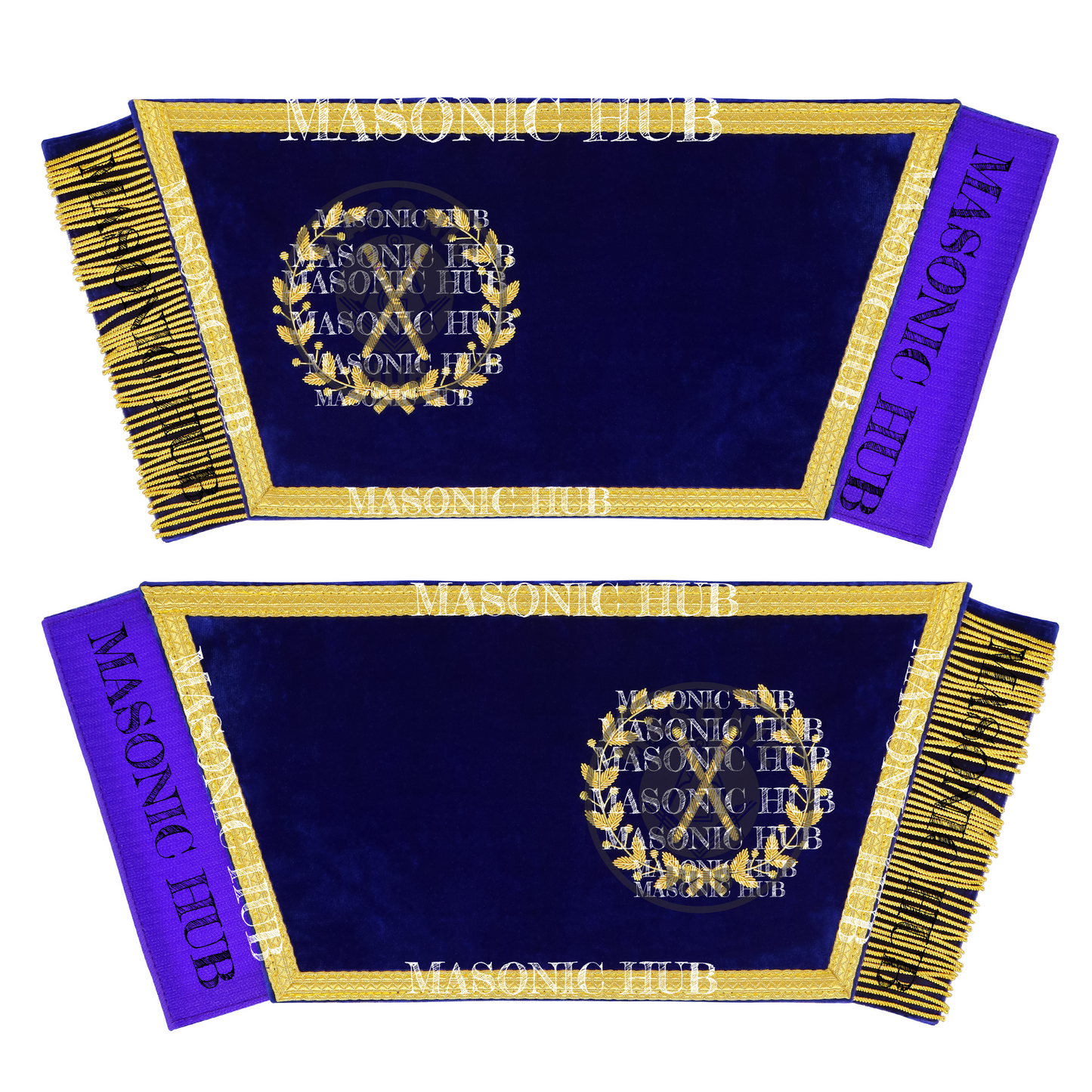 Masonic Grand Lodge Master of Ceremonies Regalia Set – Hand Made Lambskin Apron