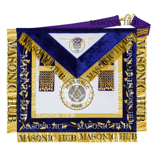 Masonic Grand Lodge Master of Ceremonies Regalia Set – Hand Made Lambskin Apron Masonic Hub