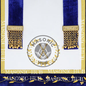 Masonic Grand Lodge Master of Ceremonies Regalia Set – Hand Made Lambskin Apron Masonic Hub