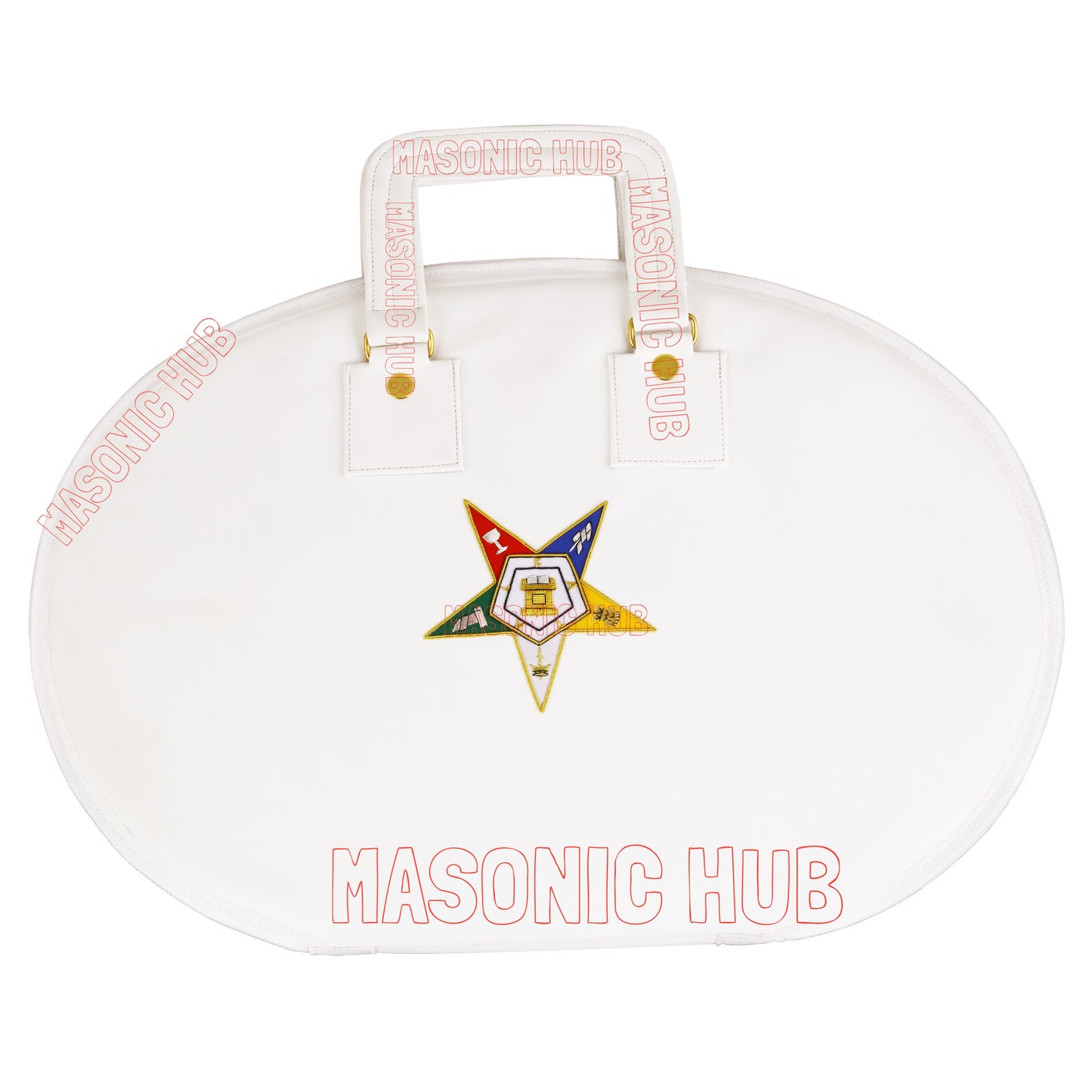 Handcrafted Masonic OES Chain Collar Case Soft Padded Lining With Hand Made Logo