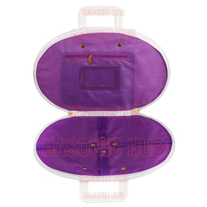Handcrafted Masonic OES Chain Collar Case Soft Padded Lining With Hand Made Logo Masonic Hub