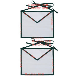 Allied Masonic Degree (AMD) Member Apron – White Cotton Duck Cloth Masonic Hub