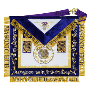 Masonic Grand Lodge Orator Regalia Set – Hand Embroidered Lambskin Apron Masonic Hub