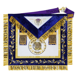 Masonic Grand Lodge Orator Regalia Set – Hand Embroidered Lambskin Apron Masonic Hub