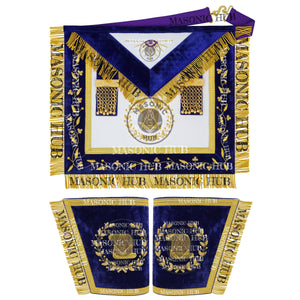 Masonic Grand Lodge Orator Regalia Set – Hand Embroidered Lambskin Apron Masonic Hub