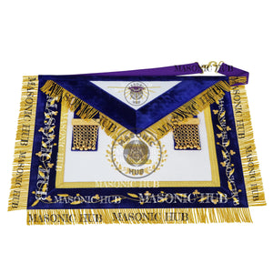 Masonic Grand Lodge Orator Regalia Set – Hand Embroidered Lambskin Apron Masonic Hub