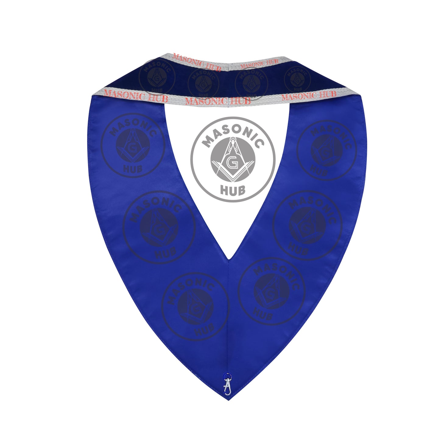 Masonic Master Mason Collar – Blue Velvet Blue Lodge Officer Freemason Regalia