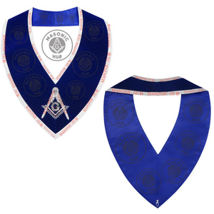 Masonic Master Mason Collar – Blue Velvet Blue Lodge Officer Freemason Regalia Masonic Hub