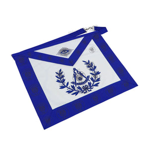 Past Master Masonic Apron – Genuine Lambskin Regalia with Silk Threads & Bullion Embroidery – Compass & Quadrant Design Masonic Hub