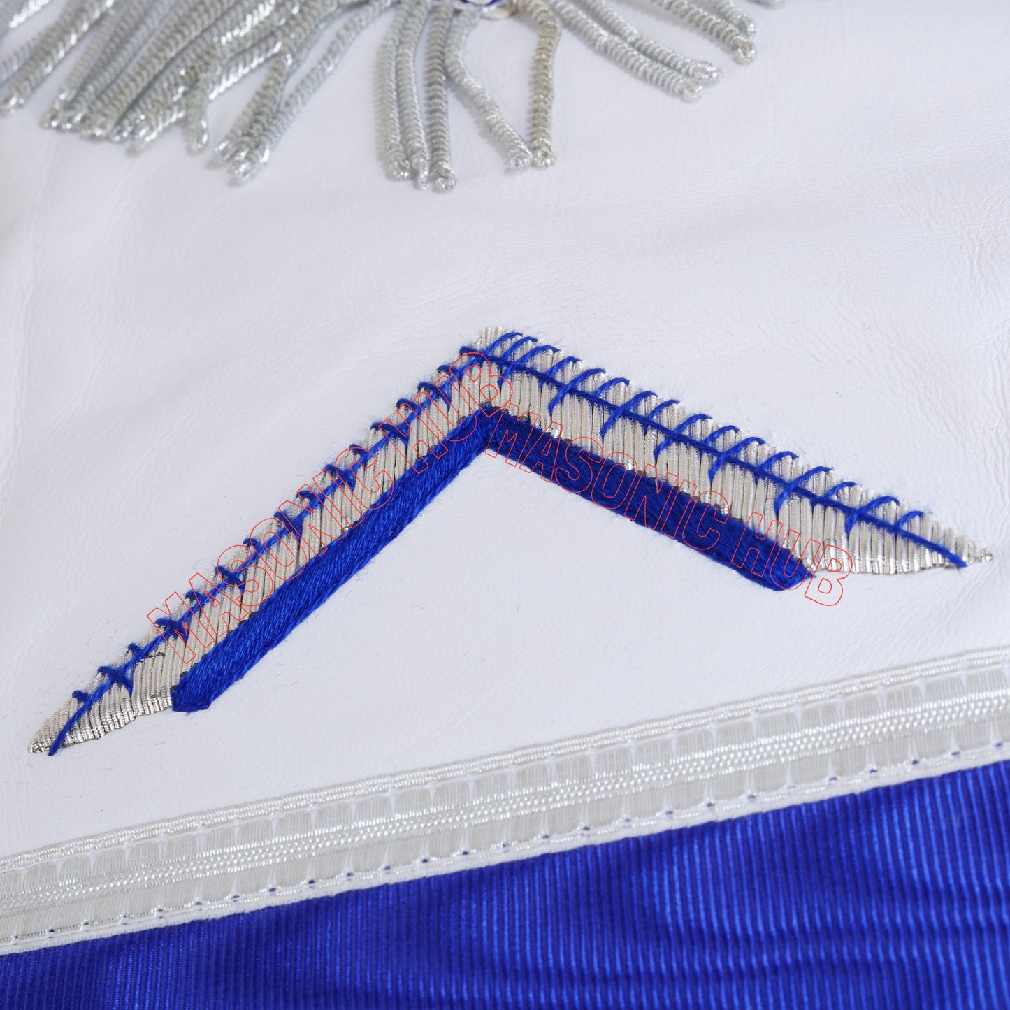 Masonic Worshipful Master Apron – 100% Lambskin with Chain Collar & Free Jewel