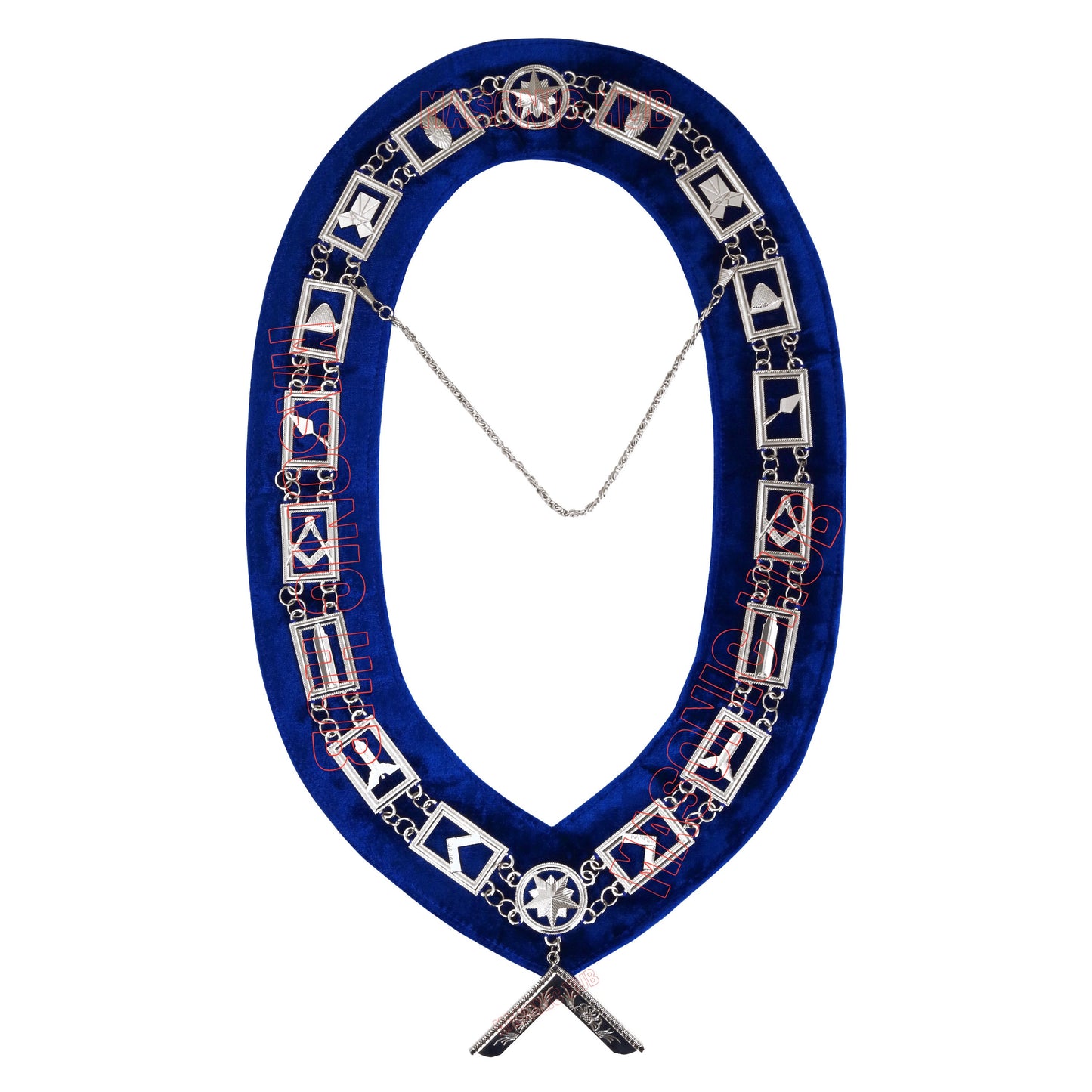 Masonic Worshipful Master Apron – 100% Lambskin with Chain Collar & Free Jewel