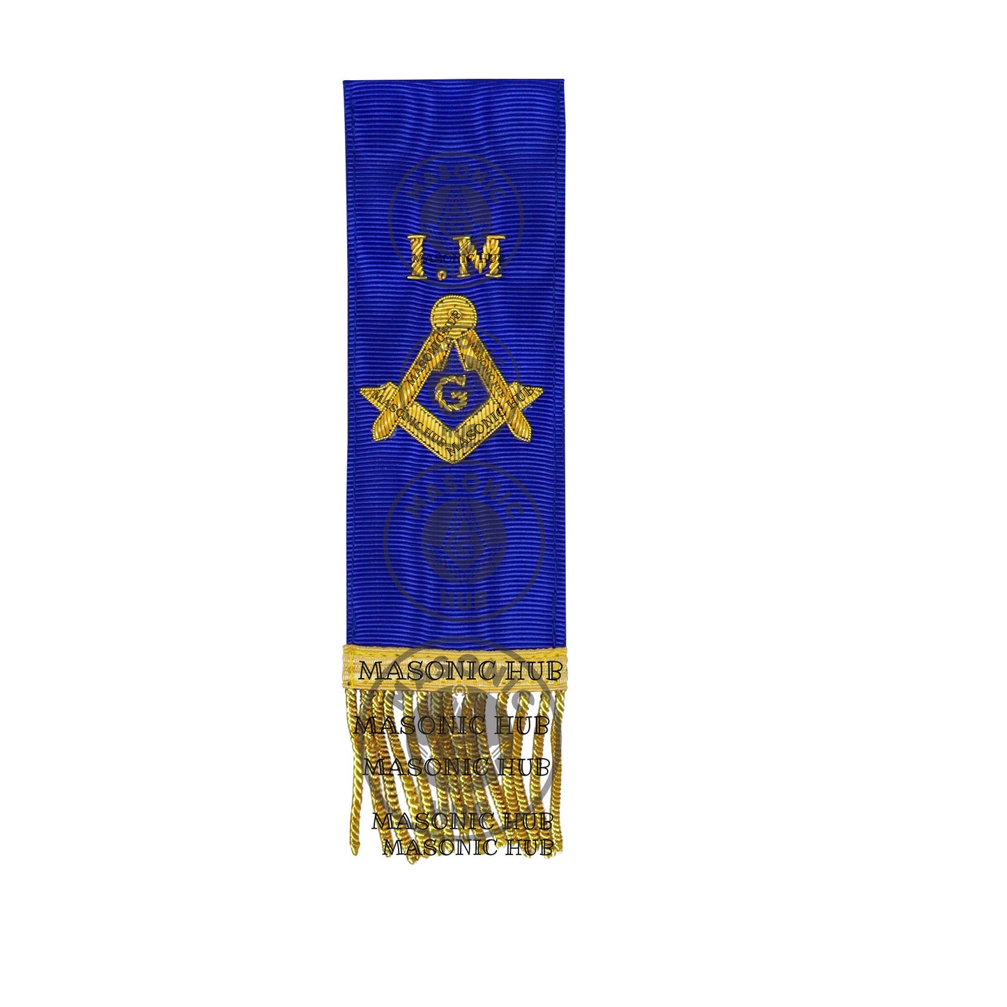 Installed Master (I.M.) Masonic Bible Marker – Hand Embroidered Square & Compass