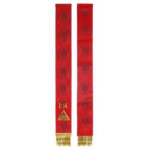 Royal Arch Bible Marker Virtual Past Master - Red Ribbon with Gold Embroidery Masonic Hub