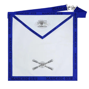Masonic Texas Regulation Marshal Officer Apron with Eye - Handcrafted My Store