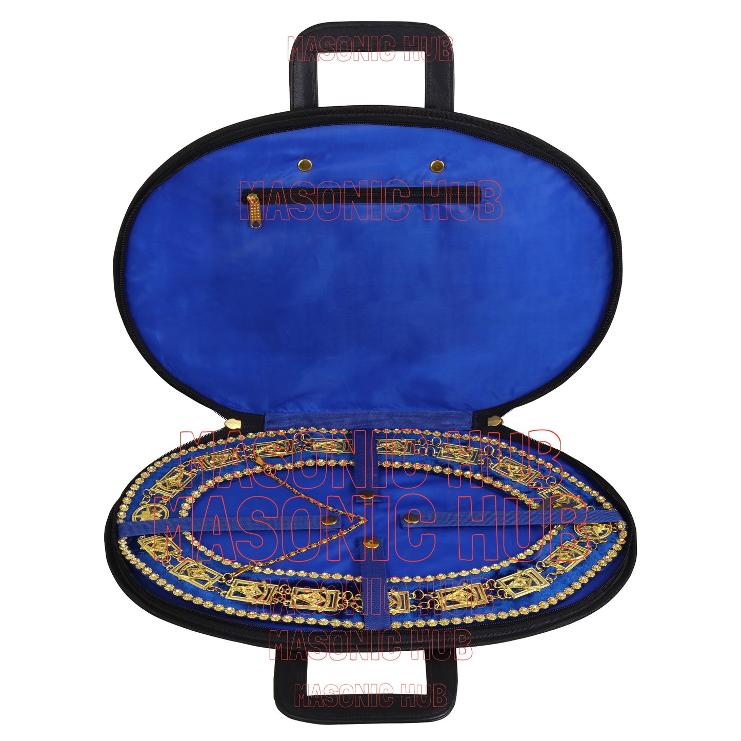 Masonic Hand Embroidered Past Master Chain Collar Case with - Chain Collar Jewel