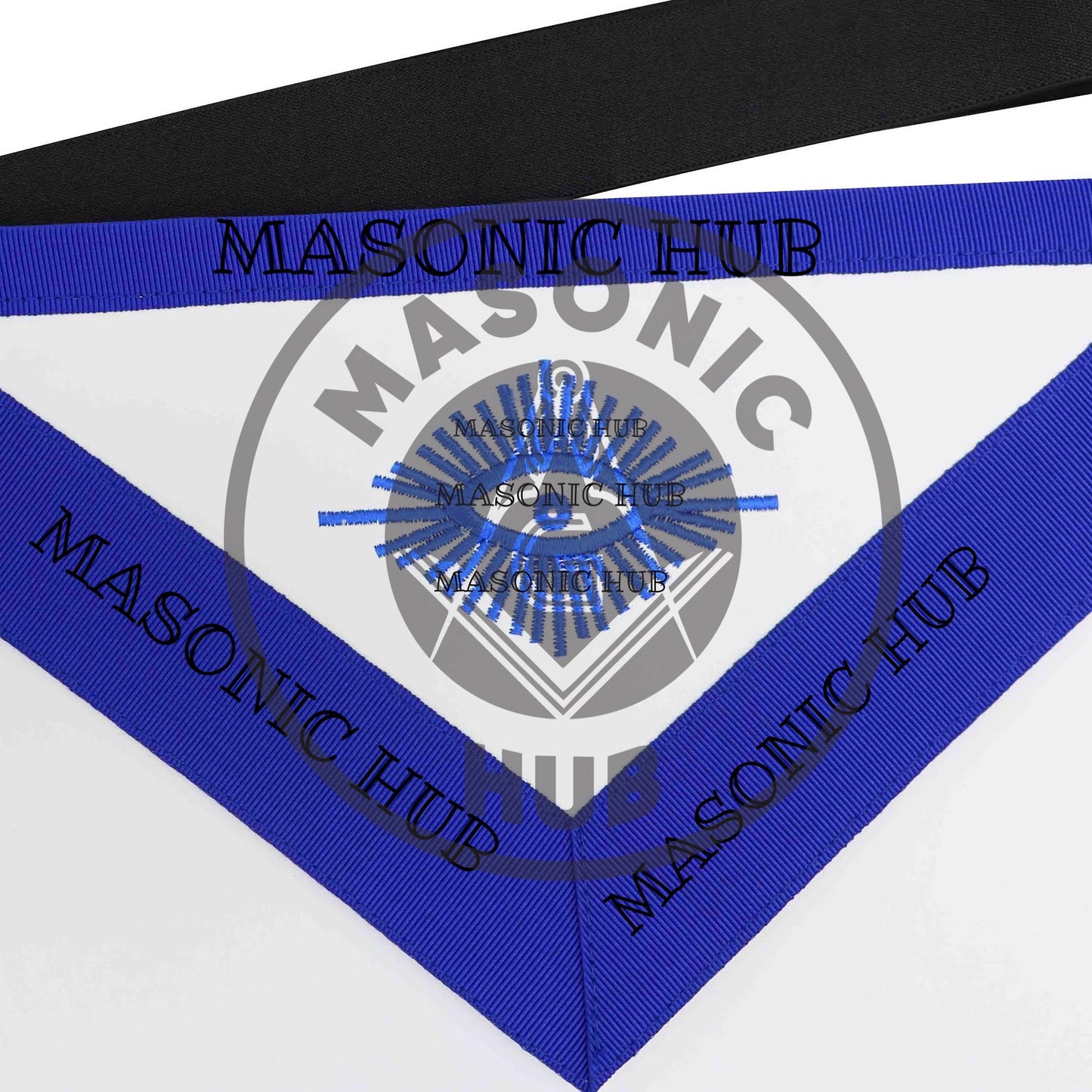 Masonic Past Master Apron – Freemason Blue Lodge Regalia with Machine Embroidery
