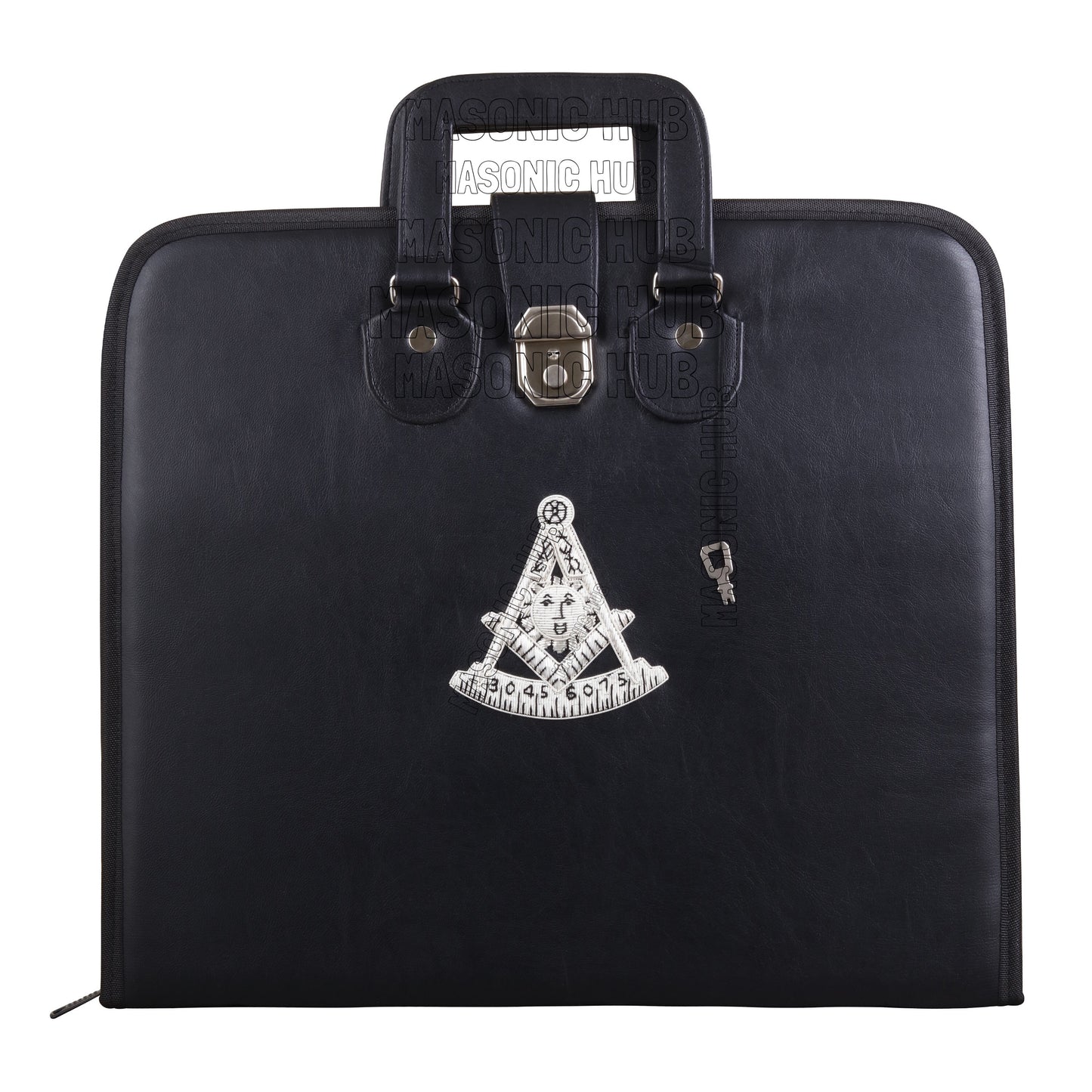 Masonic Hand Embroidered Customize Past Master Masonic Apron Case with Handle